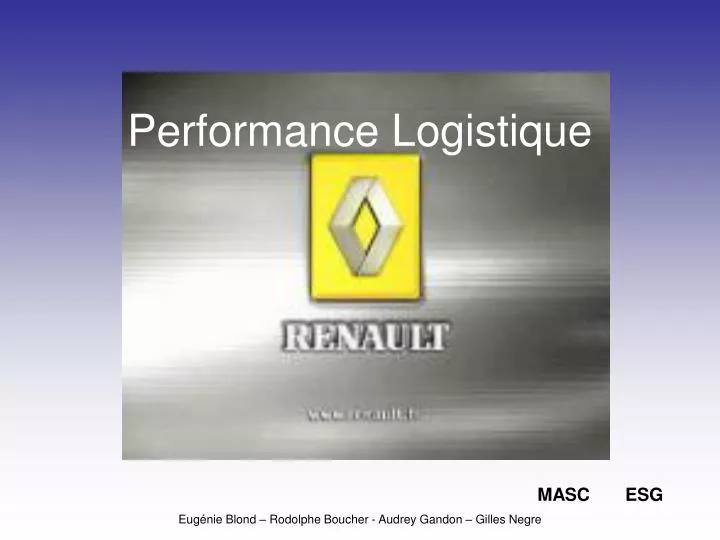 performance logistique