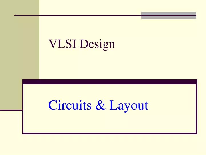 vlsi design circuits layout