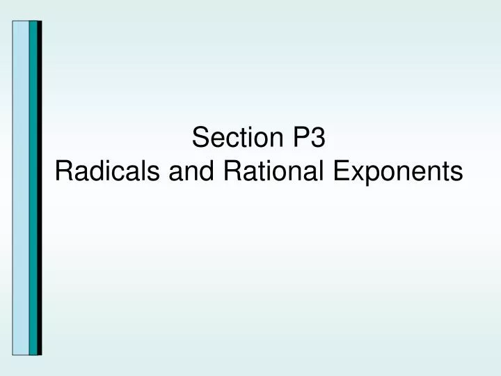 section p3 radicals and rational exponents