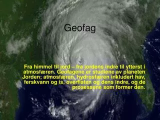 geofag