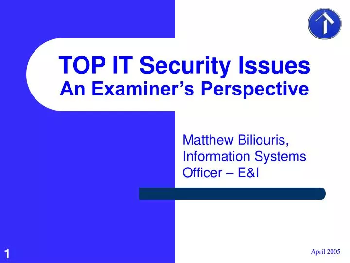 top it security issues an examiner s perspective