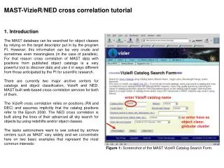 MAST-VizieR/NED cross correlation tutorial