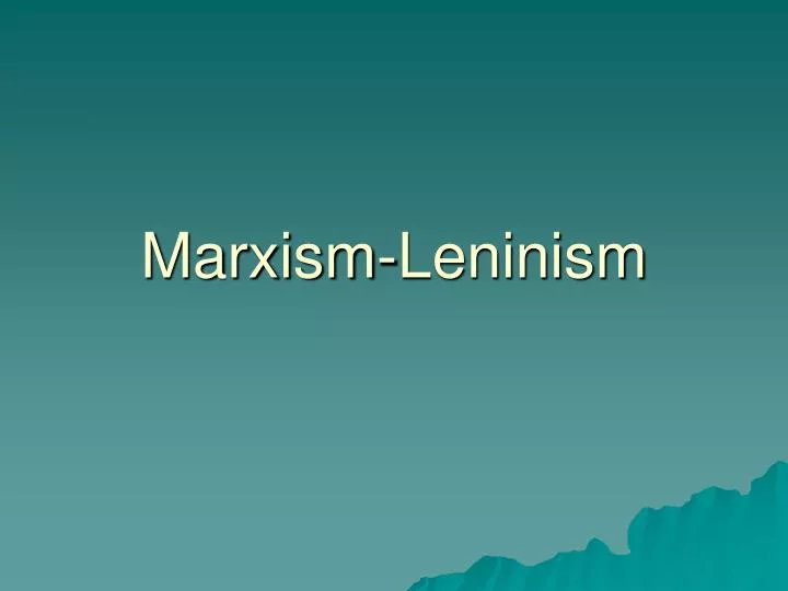 marxism leninism