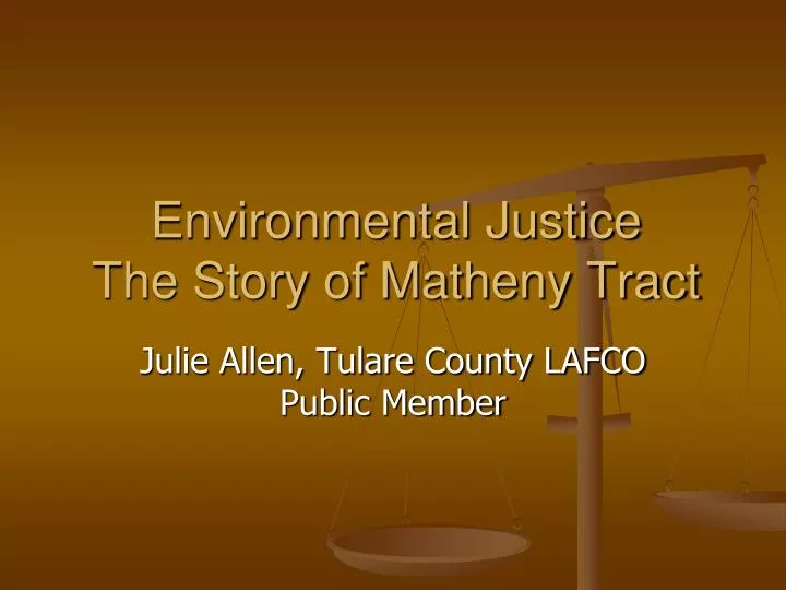 environmental justice the story of matheny tract