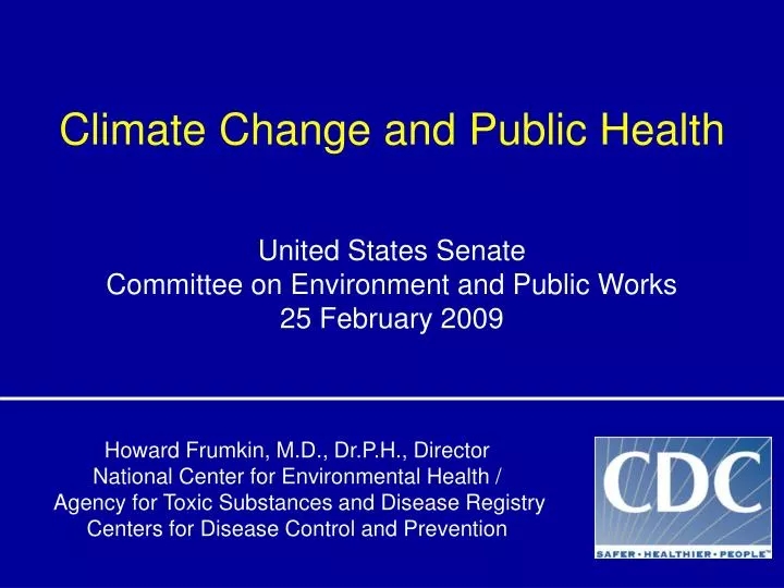 climate change and public health