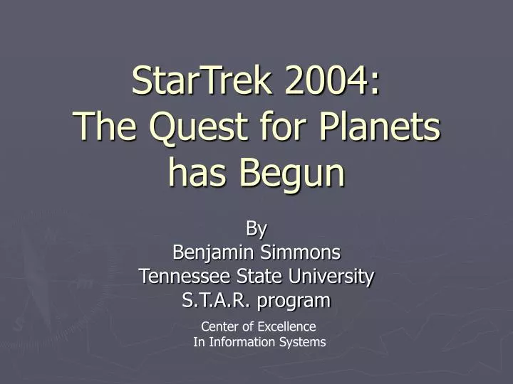 startrek 2004 the quest for planets has begun