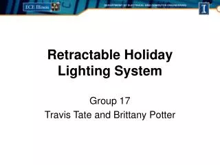 Retractable Holiday Lighting System