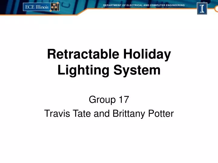 retractable holiday lighting system