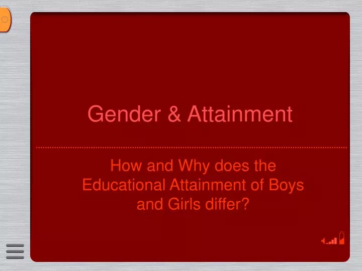 gender attainment