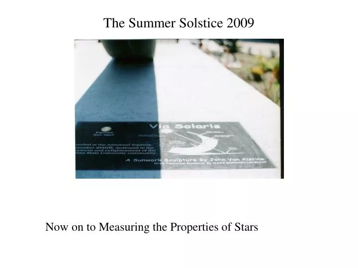 the summer solstice 2009