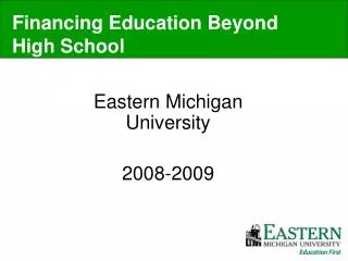Eastern Michigan University 2008-2009