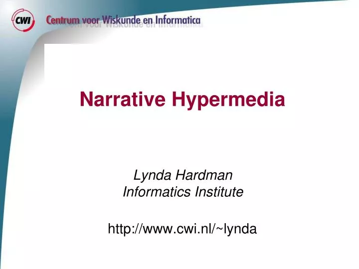 narrative hypermedia