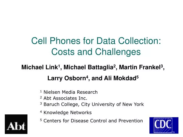 cell phones for data collection costs and challenges