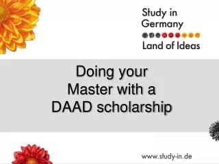 Doing your Master with a DAAD scholarship
