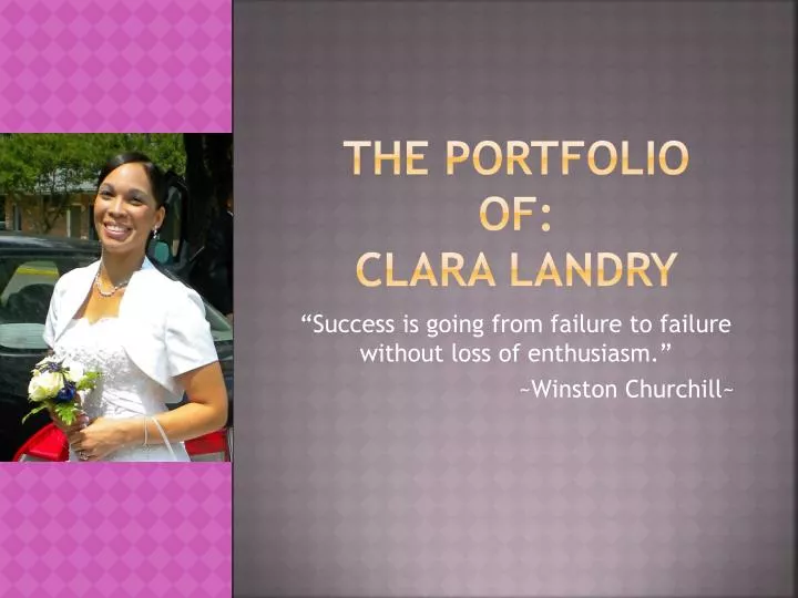 the portfolio of clara landry