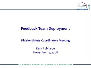 feedback team deployment