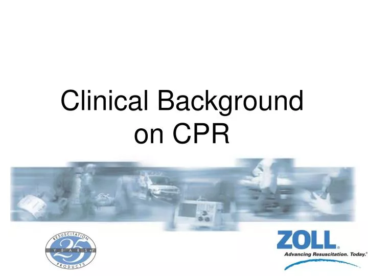 clinical background on cpr