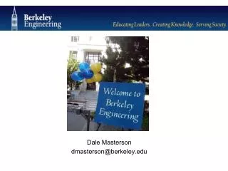 Dale Masterson dmasterson@berkeley.edu