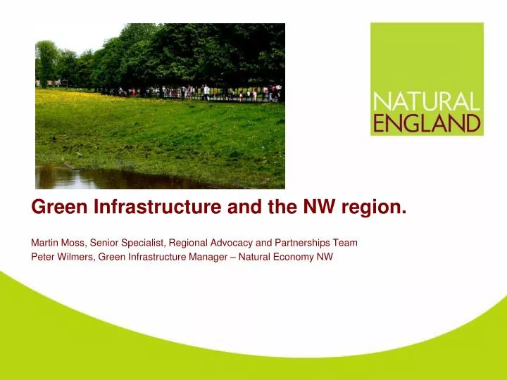 green infrastructure and the nw region