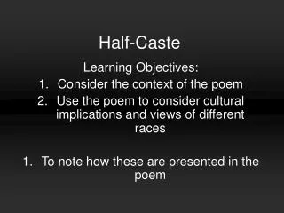 Half-Caste