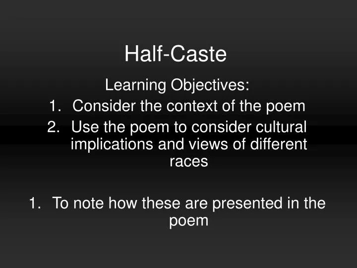 half caste