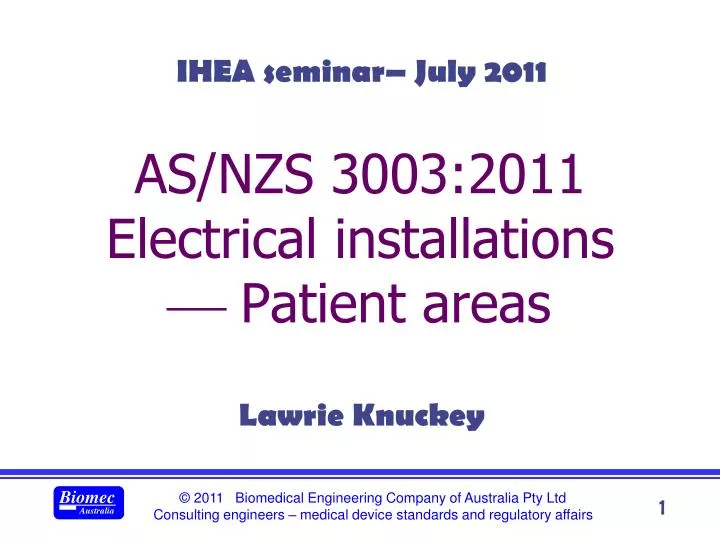 as nzs 3003 2011 electrical installations patient areas