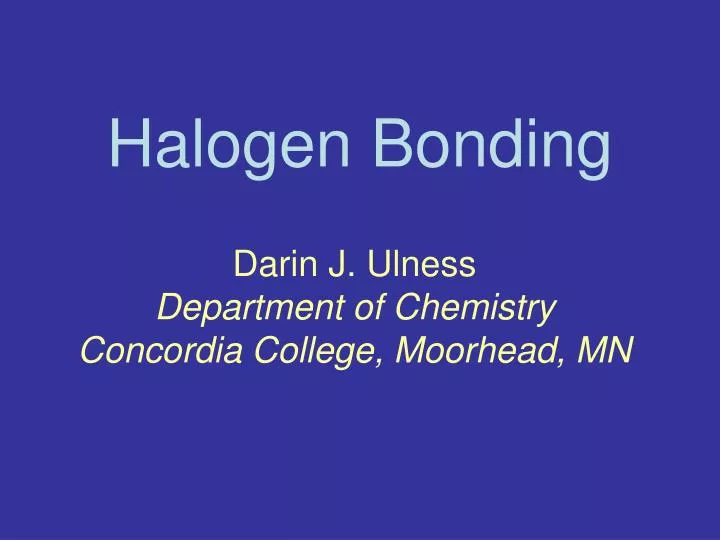 halogen bonding
