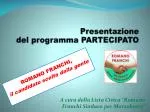 Presentazione del programma PARTECIPATO - slide 1