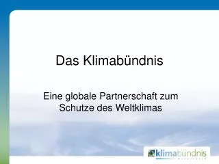 das klimab ndnis