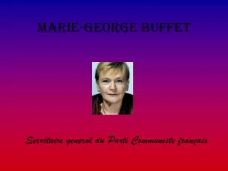 marie george buffet