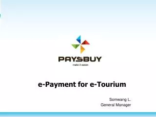 e-Payment for e- Tourium