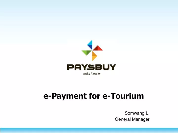 e payment for e tourium