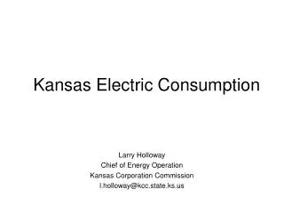 Kansas Electric Consumption