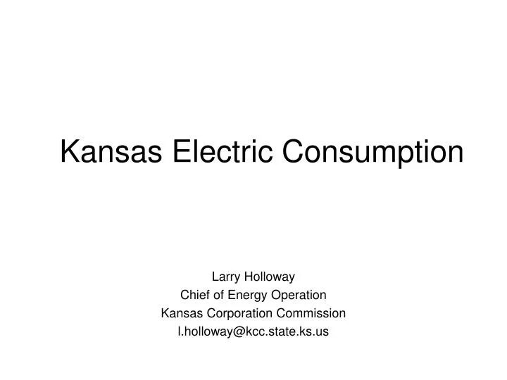 kansas electric consumption