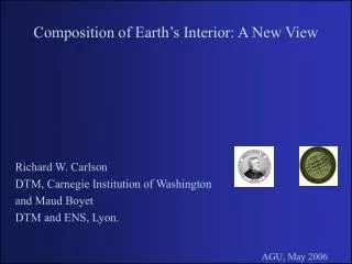 Composition of Earth’s Interior: A New View