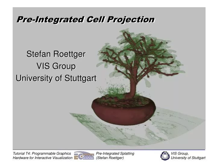pre integrated cell projection