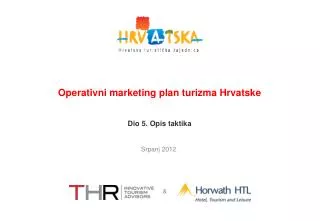Operativni marketing plan turizma Hrvatske