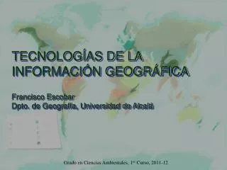 tecnolog as de la informaci n geogr fica