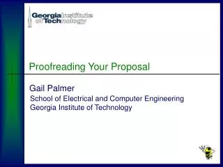 Proofreading Your Proposal