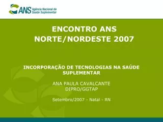 encontro ans norte nordeste 2007