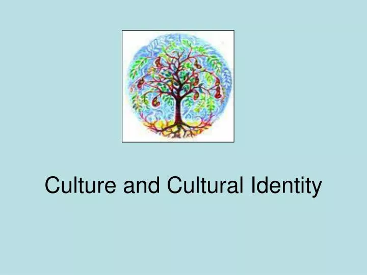 culture and cultural identity