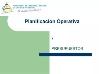 planificaci n operativa