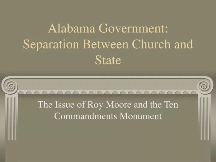 alabama government separation between church and state