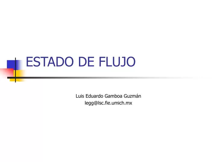 estado de flujo