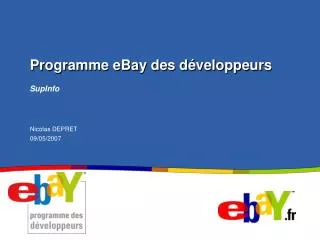 Programme eBay des développeurs
