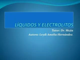 l quidos y electrolitos