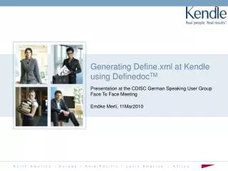 Generating Define.xml at Kendle using Definedoc TM