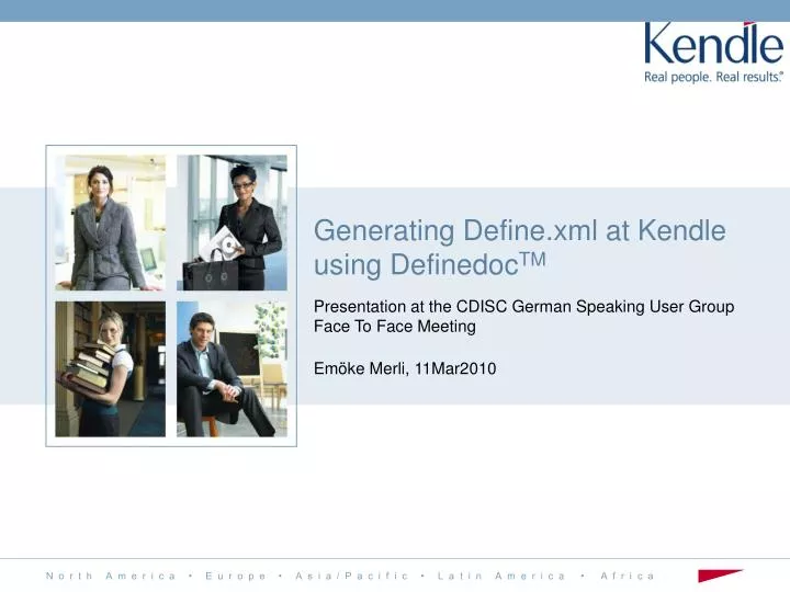 generating define xml at kendle using definedoc tm