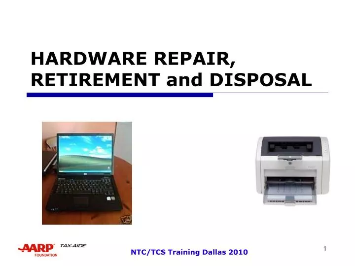 hardware repair retirement and disposal