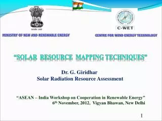 “Solar RESOURCE MAPPING TECHNIQUES”